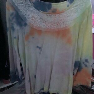 Multicolor Tie-Dye Women's Top